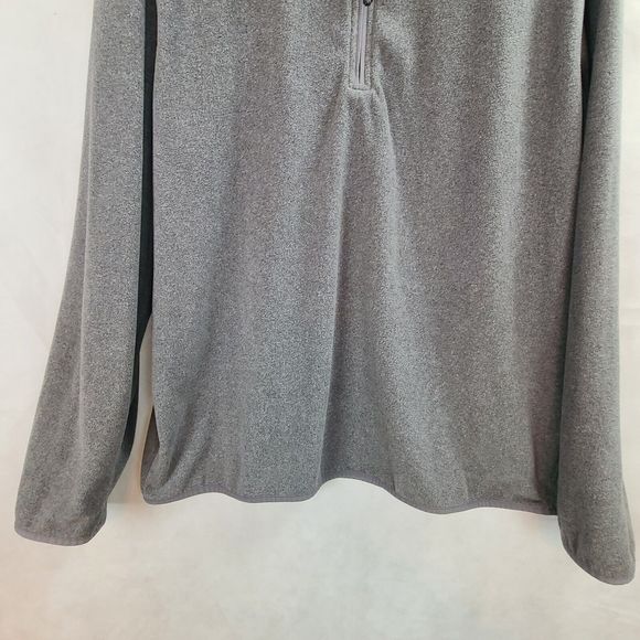 G. H. Bass Men's (XXL) Gray 1/4 Zip Fleece Pullover Sweatshirt - Picture 3 of 8